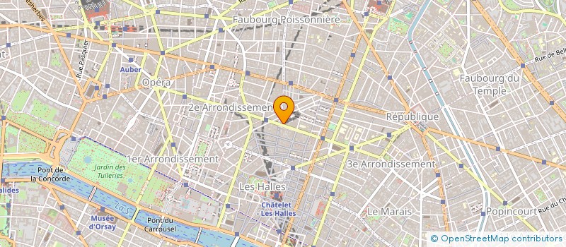 localisation de l'entreprise ORGAN PROF QUALI INGEN INFRAST BAT INDUS à PARIS