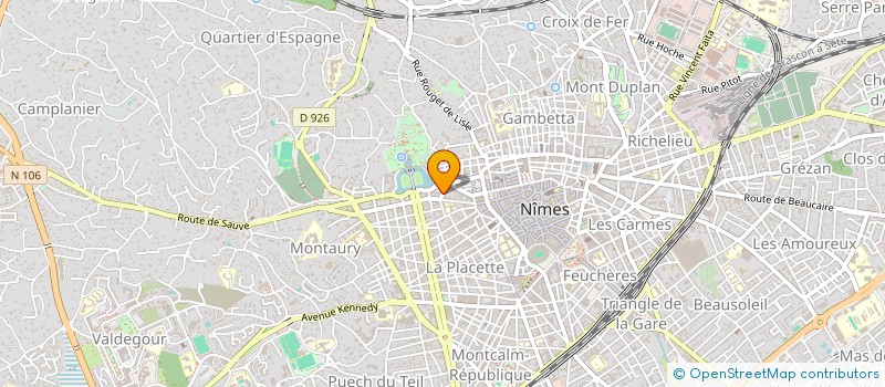 localisation de l'entreprise ORGAN. PROTESTANT DE FORMATION CEVENNES à NIMES