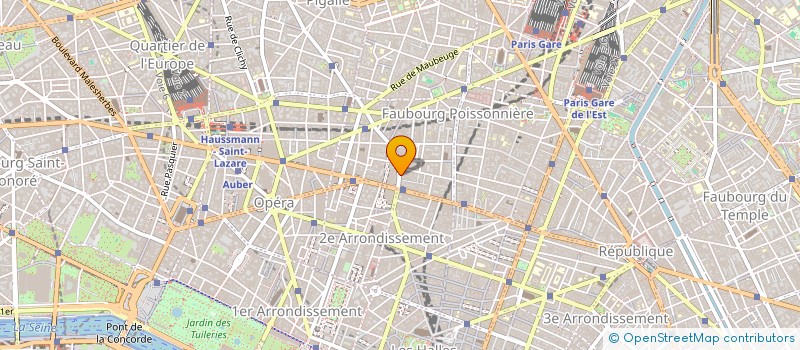 localisation de l'entreprise ORGAN RETRAITE PREVOY EMPLOY SOC COURSES à PARIS