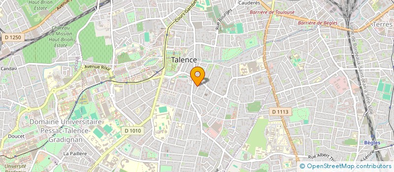 localisation de l'entreprise ORGANA  TALENCE