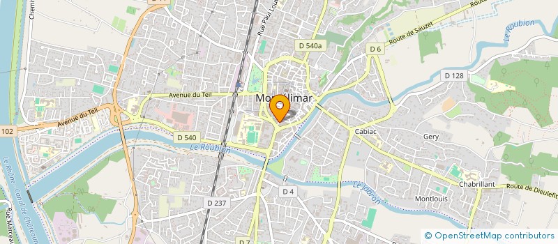 localisation de l'entreprise ORGANDIA à MONTELIMAR