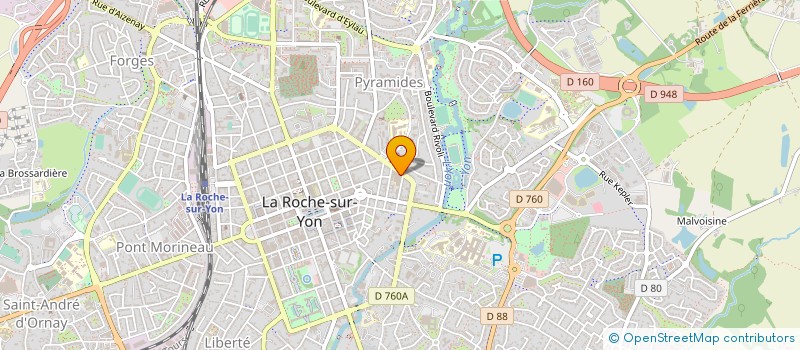localisation de l'entreprise ORGANI GEST INSTIT CATHO ETUDE SUPER à LA ROCHE-SUR-YON