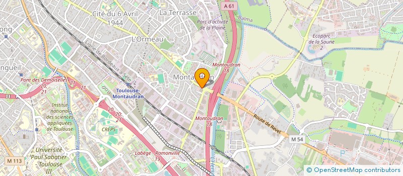 localisation de l'entreprise ORGANI &PARTICIP ACTIVITES DIVERSIFIEES à TOULOUSE