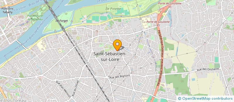 localisation de l'entreprise ORGANIBOITE à SAINT-SEBASTIEN-SUR-LOIRE