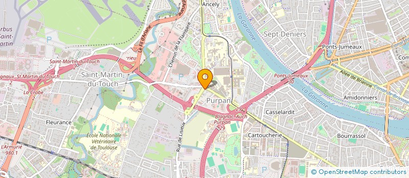localisation de l'entreprise ORGANIC  TOULOUSE