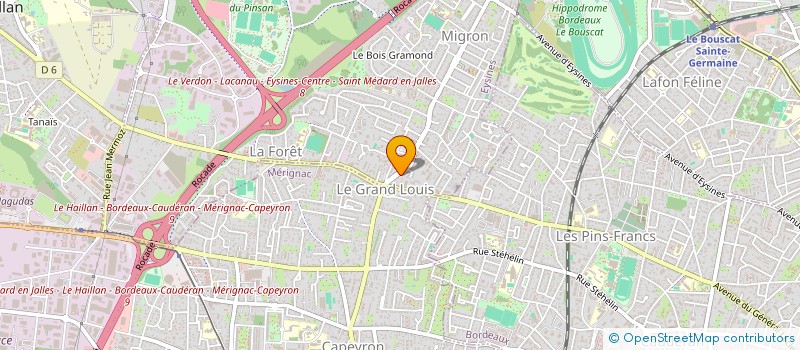 localisation de l'entreprise ORGANIC CONCEPT AQUITAINE  EYSINES