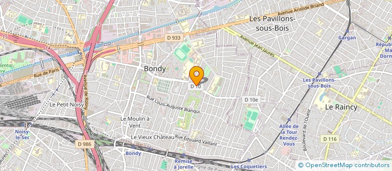 localisation de l'entreprise ORGANIS AFRICAINE POUR DEVELOPP SOCIAL à BONDY