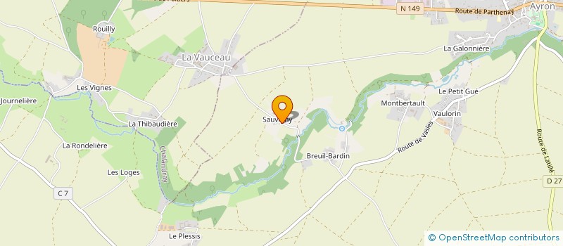 localisation de l'entreprise ORGANIS ARTISTIQ SPECTACLES INTER-SAISON  AYRON