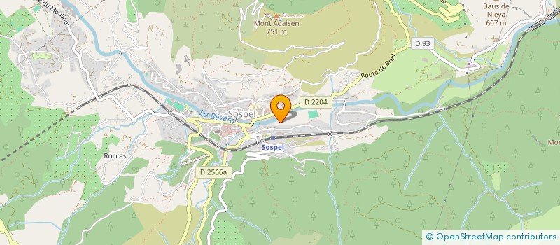 localisation de l'entreprise ORGANIS CONSERV ENTRET MATER WAGONS LITS  SOSPEL