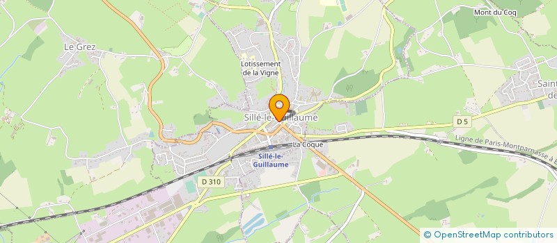 localisation de l'entreprise ORGANIS FORMAT PERMANENTE SILLE ST COEUR à SILLE-LE-GUILLAUME
