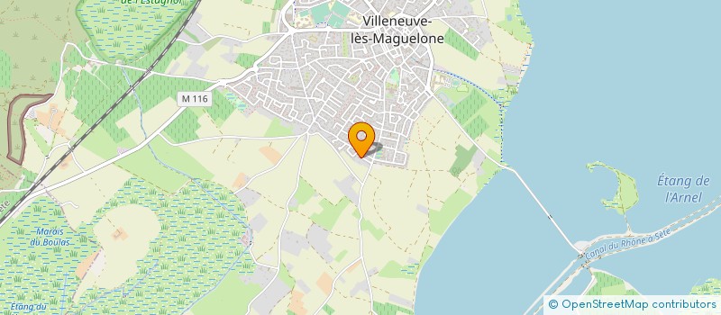 localisation de l'entreprise ORGANIS MAINTIEN INDEPENDAN SOCIAL SANTE  VILLENEUVE-LES-MAGUELONE