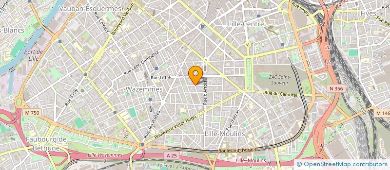 localisation de l'entreprise ORGANIS MISSION HUMANITAIRE ETUDES RAIDS à LILLE