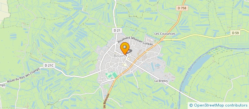 localisation de l'entreprise ORGANIS PRODUCTEUR OSTREICOLE PAYS LOIRE  BOUIN