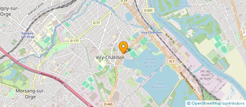 localisation de l'entreprise ORGANIS REG PROFESS IMMOBILIERES ESSONNE à VIRY-CHATILLON
