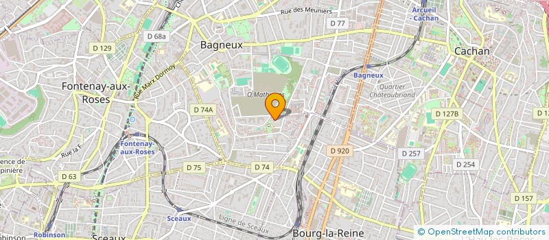 localisation de l'entreprise ORGANIS SOUTIEN AIDE PERSONNES AGEES à BAGNEUX