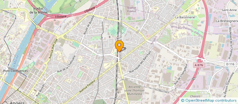 localisation de l'entreprise ORGANIS VERIFICAT EXPERT COMPT à ANGERS