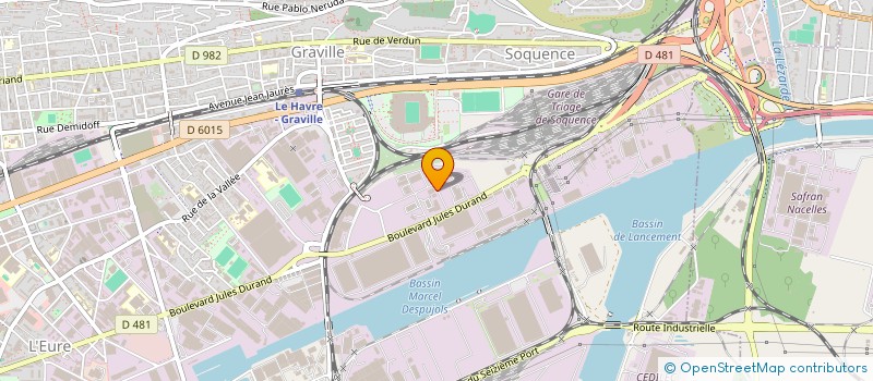 localisation de l'entreprise ORGANISAT MAINTENANCE INDUSTRIE NETTOYAG à LE HAVRE