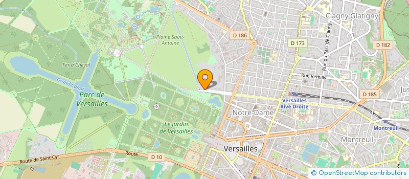 localisation de l'entreprise ORGANISAT NAT DE METIER DE LA PREVENTION à VERSAILLES