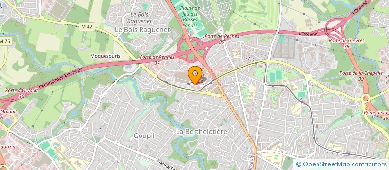 localisation de l'entreprise ORGANISATION 44 à ORVAULT