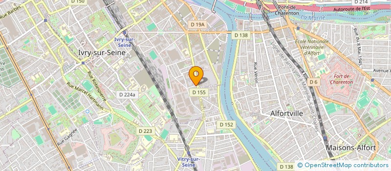 localisation de l'entreprise ORGANISATION BATIMENT PATRIMOINE  IVRY-SUR-SEINE