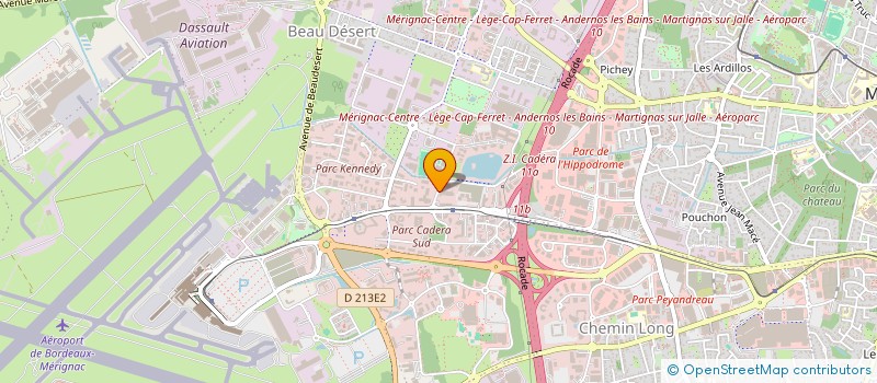 localisation de l'entreprise ORGANISATION BUSINESS ET INVESTISSEMENT à MERIGNAC