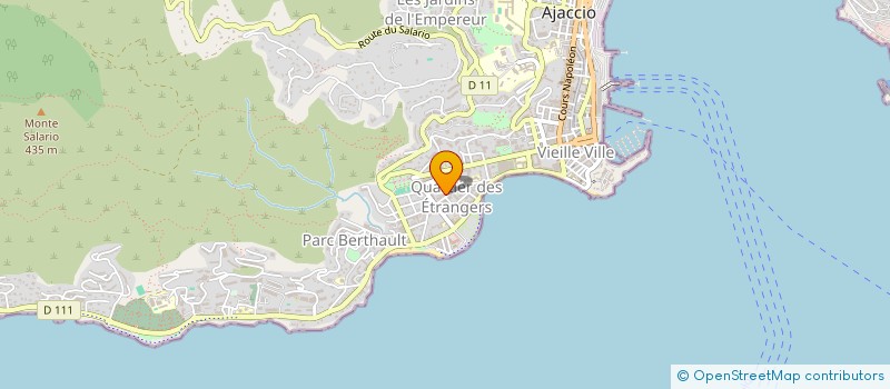 localisation de l'entreprise ORGANISATION CONSEIL IMMOBILIER  AJACCIO