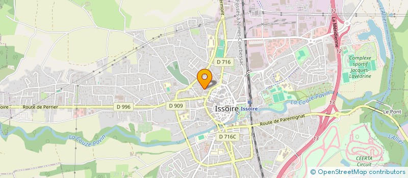 localisation de l'entreprise ORGANISATION - CONSEILS ET EQUIPEMENTS à ISSOIRE