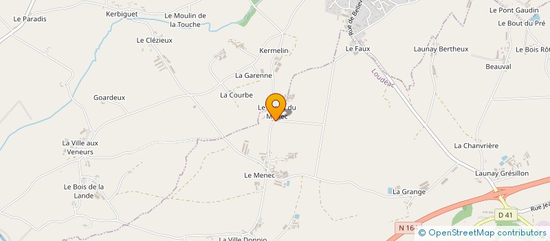 localisation de l'entreprise ORGANISATION CYCLISTE LOUDEACIENNE à LOUDEAC