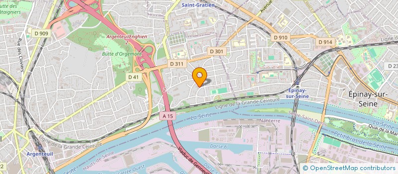 localisation de l'entreprise ORGANISATION D'AIDE AU NETTOYAGE  ARGENTEUIL