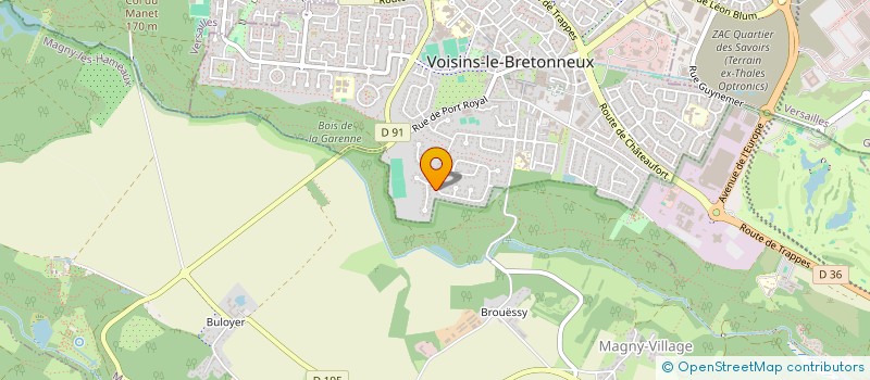 localisation de l'entreprise ORGANISATION DE GOUTERS ET DE REPAS POUR LES ENFANTS à VOISINS-LE-BRETONNEUX