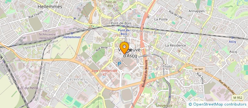 localisation de l'entreprise ORGANISATION DE QUALITE PROFESSIONNELLE à VILLENEUVE-D'ASCQ