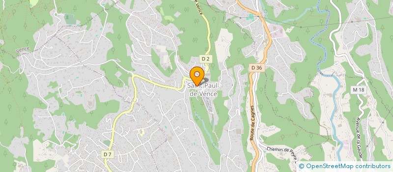 localisation de l'entreprise ORGANISATION DE RECHERCHE DE FORMATION ET D EXPRESSION ARTISTIQUES à SAINT-PAUL-DE-VENCE