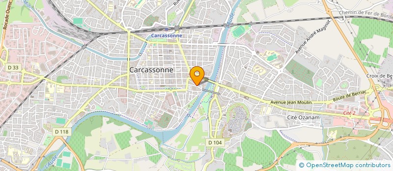 localisation de l'entreprise ORGANISATION DEPARTEMENTALE DES EDUCATEURS ET CONSEILLERS EN SECURTITE ROUTIERE à CARCASSONNE