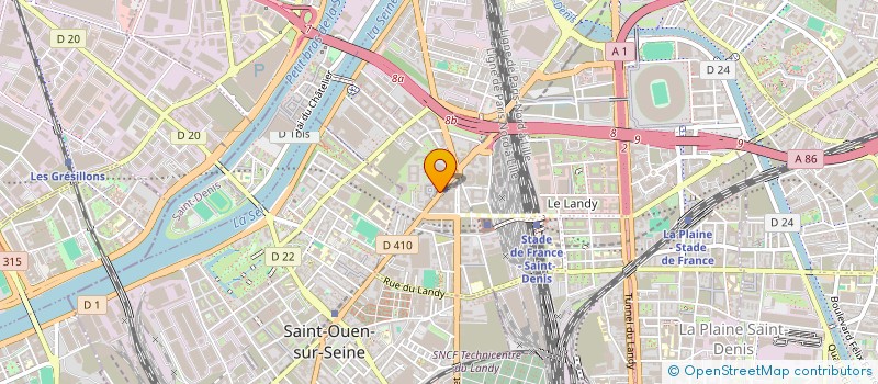 localisation de l'entreprise ORGANISATION DES BANLIEUES UNIES à SAINT-DENIS