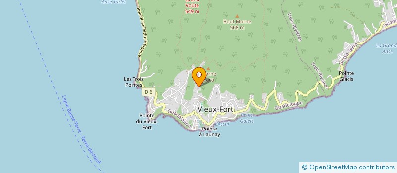 localisation de l'entreprise ORGANISATION DES GUIDES DE MONTAGNE DE LA CARAIBE à VIEUX-FORT