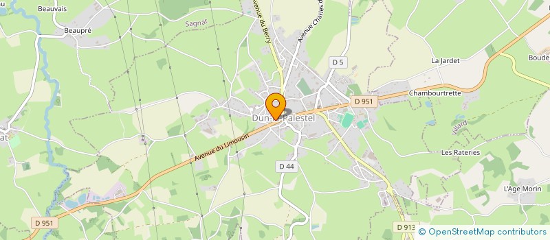 localisation de l'entreprise ORGANISATION DES PRODUCTEURS LAIT'CUREUIL à DUN-LE-PALESTEL
