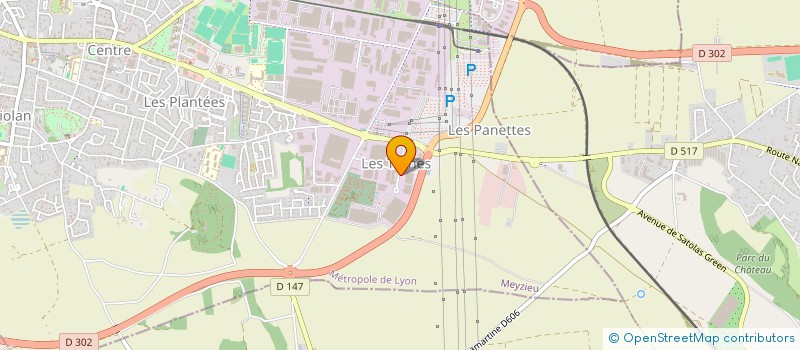 localisation de l'entreprise ORGANISATION DES TRANSPORTEURS ROUTIERS EUROPEENS AUVERGNE RHONE-ALPES  MEYZIEU