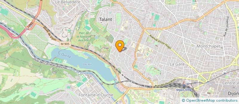 localisation de l'entreprise ORGANISATION DU CENTRE DE PROMESSES DU TELETHON  TALANT