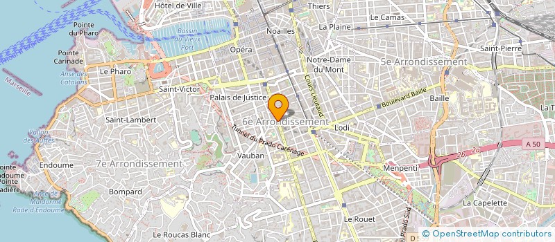 localisation de l'entreprise ORGANISATION EN SERVICES INFORMATIQUES  MARSEILLE