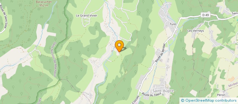 localisation de l'entreprise ORGANISATION ET PILOTAGE DES ENTREPRISES EN RHONE ALPES -O.PE.R.A à SAINT-AUPRE