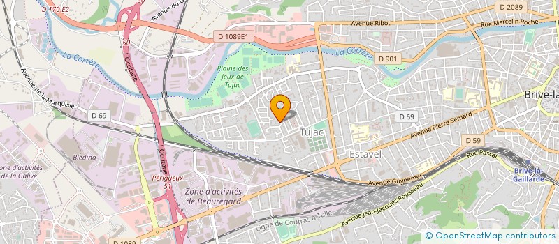 localisation de l'entreprise ORGANISATION ET PROMOTION DES ISDE 2001  BRIVE LA GAILLARDE