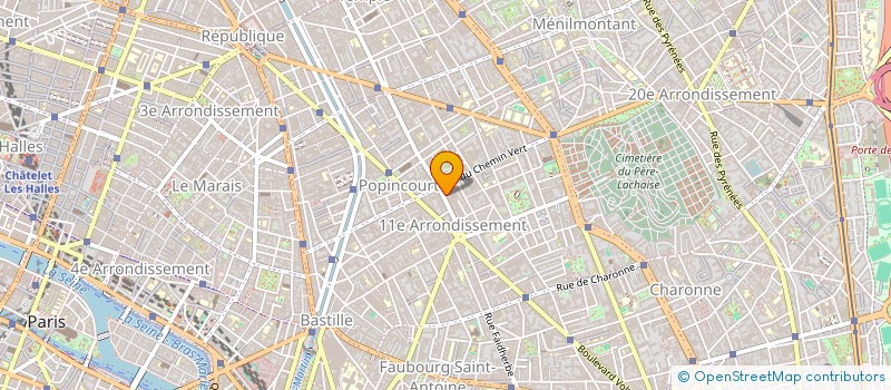 localisation de l'entreprise ORGANISATION ET SECURITE DES CHANTIERS - FRANCE  PARIS