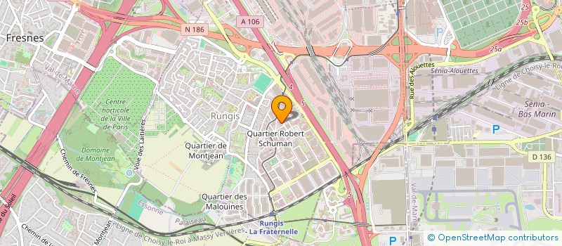 localisation de l'entreprise ORGANISATION ET TECHNIQUE DE CONSTRUCTIONS IMMOBILIERES à RUNGIS