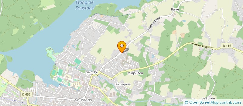 localisation de l'entreprise ORGANISATION ET TECHNIQUES DE SERVICES  SOUSTONS