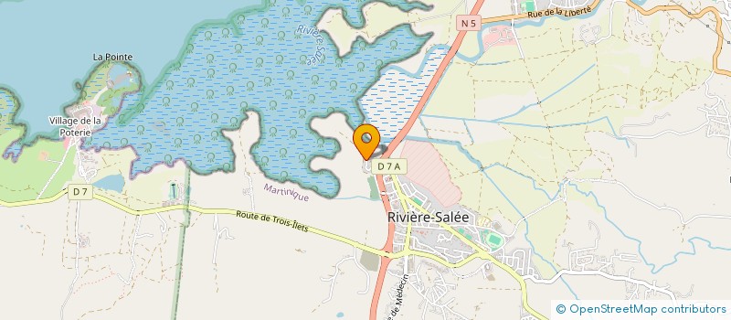 localisation de l'entreprise ORGANISATION ETUDE SUIVI DE CHANTIER à RIVIERE-SALEE