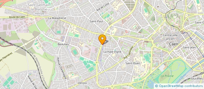 localisation de l'entreprise ORGANISATION EUROPEENNE AIDE DEVELOP EST à CAEN
