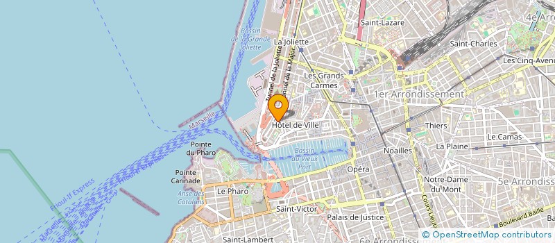 localisation de l'entreprise ORGANISATION GESTION EN BATIMENT à MARSEILLE