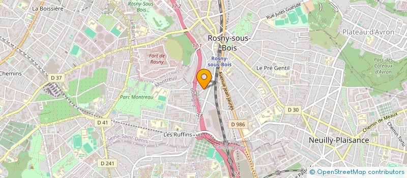 localisation de l'entreprise ORGANISATION GESTION IMMOBILIER à ROSNY SOUS BOIS