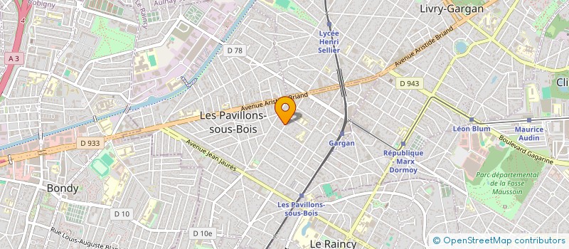 localisation de l'entreprise ORGANISATION INTER SERVICES à LES PAVILLONS-SOUS-BOIS