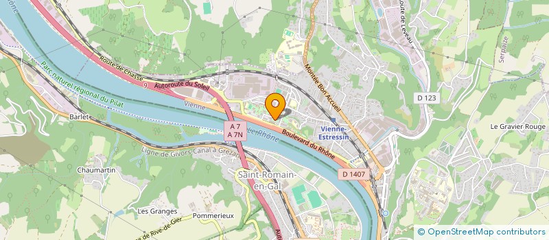 localisation de l'entreprise ORGANISATION INTERNATIONALE SERVICE à VIENNE